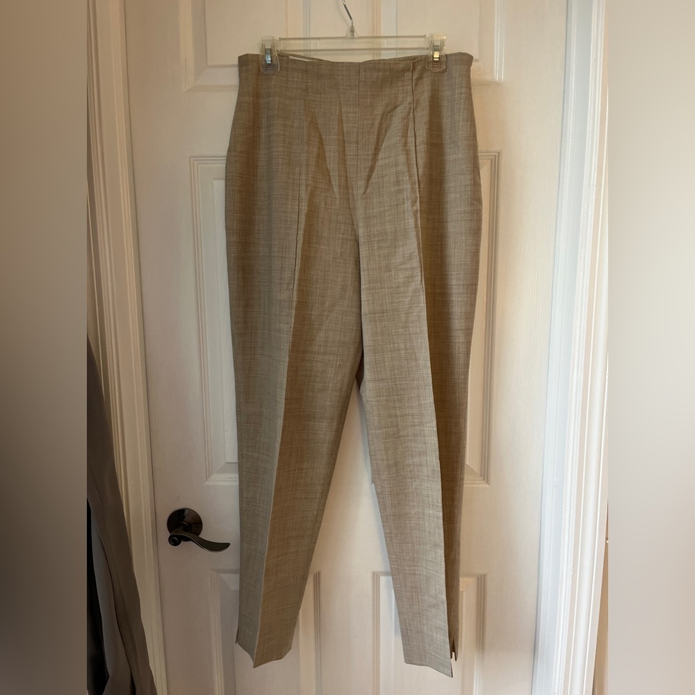 Escada Sport wool blend classic Beige Dress Pants size 10